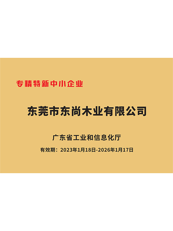 广东省“专精特新”中小企业