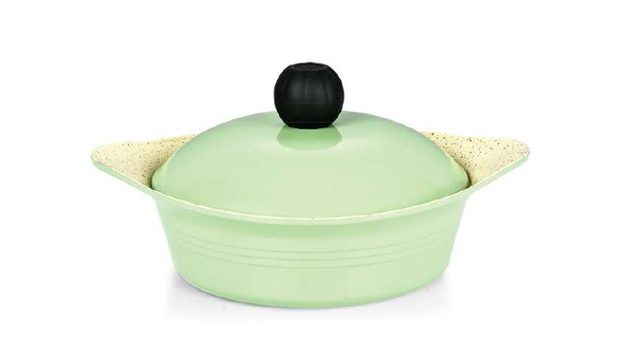 DOLOMITI ROUND DEEP SAUCEPAN WITH LID