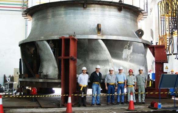 Acceptance of the No.1 runner assembly for unit of the Ludington Pumped-Storage Power Station, U.S.A.