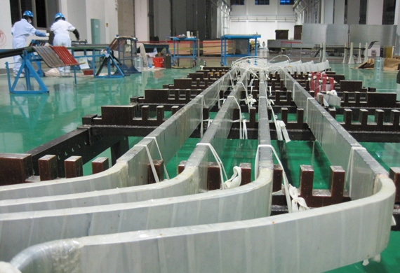 Trial production of the stator coils for the units of the Guangdong’s Qingyuan Pumped-Storage Power Station.