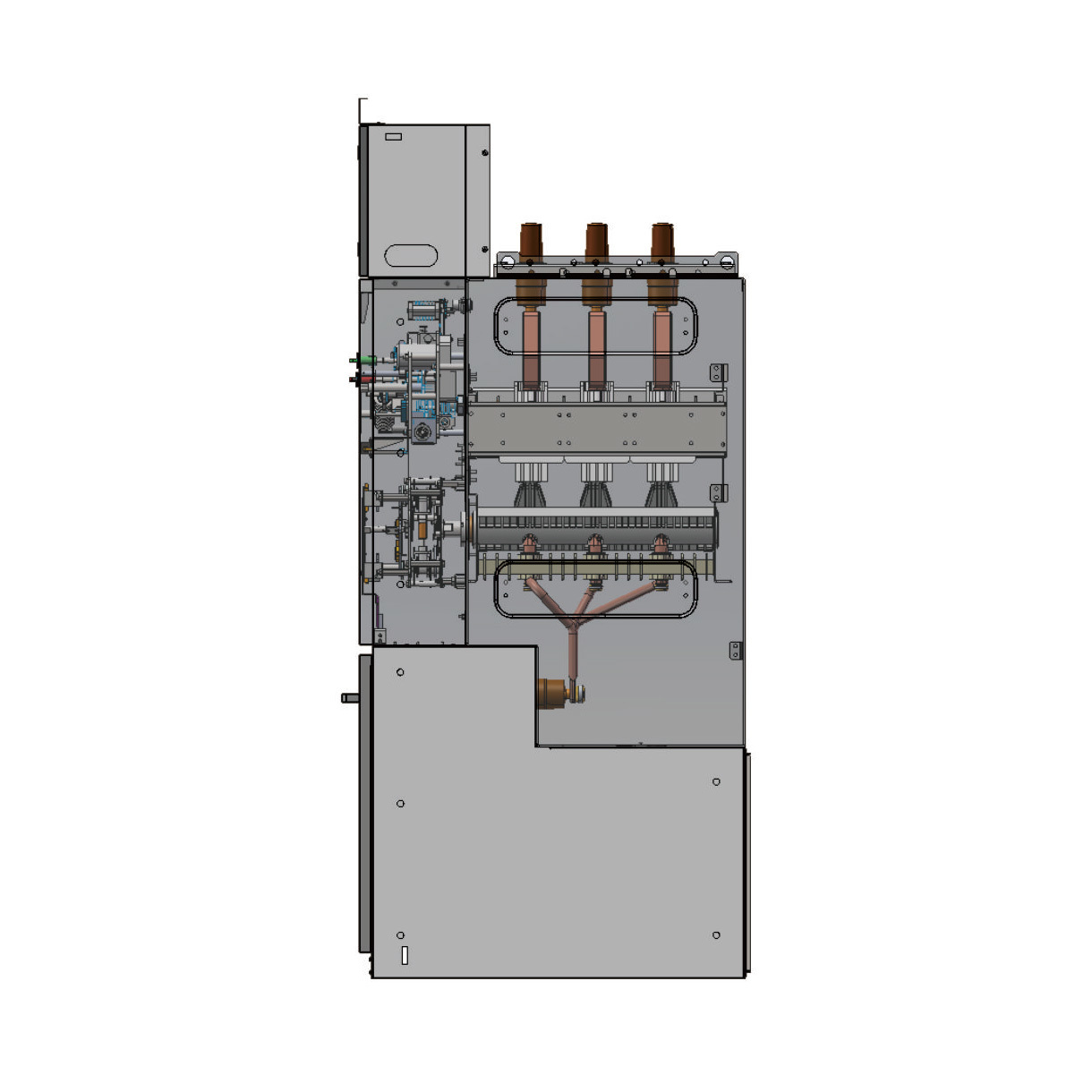 40.5kV SF6绝缘充气式环网柜(经济型) 40.5kV SF6绝缘充气式环网柜(经济型)