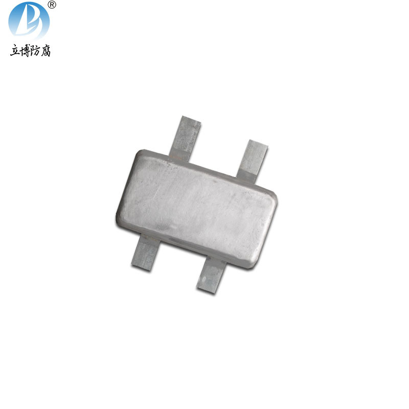 Double iron foot aluminum anode