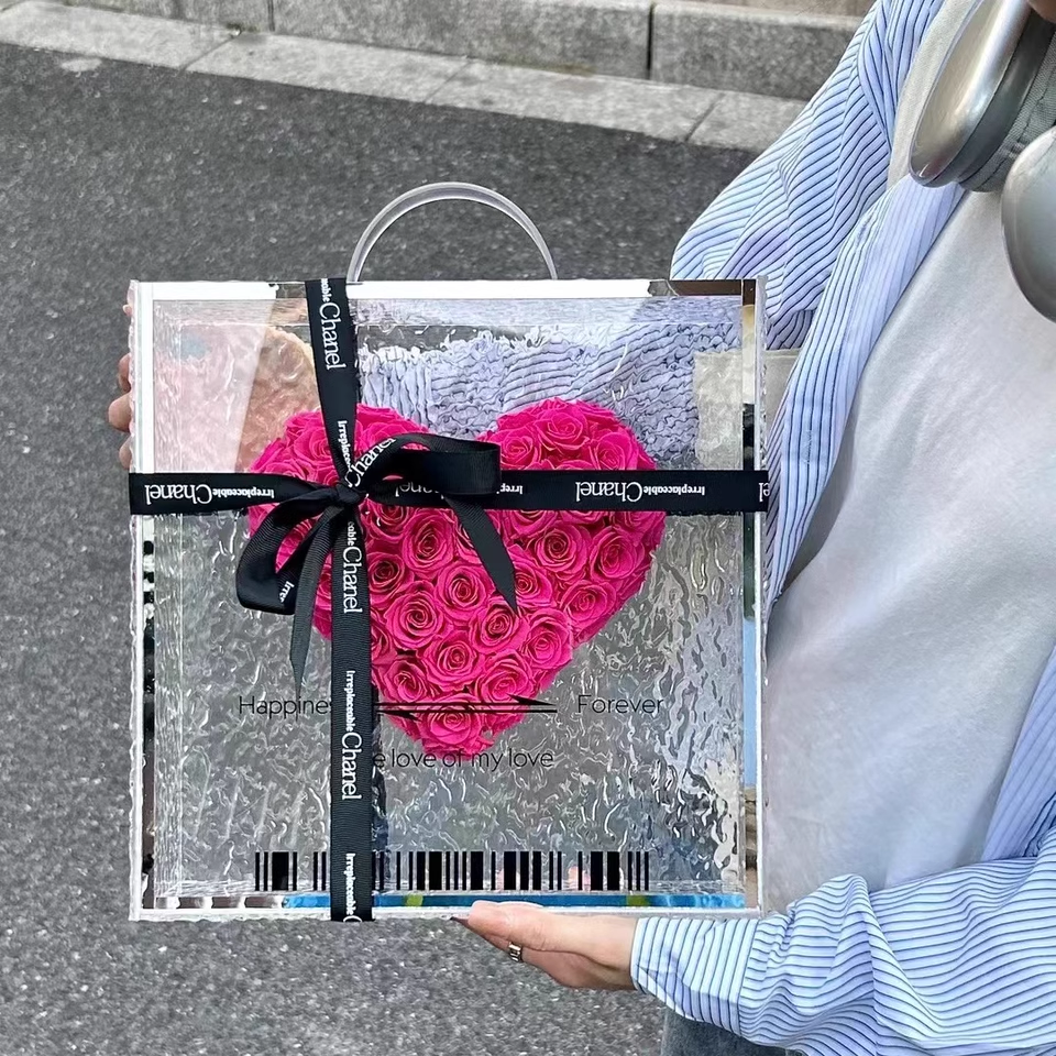 亚克力水波纹花盒