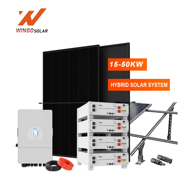 Hybrid Solar Energy System for Home Solution 15-50KW