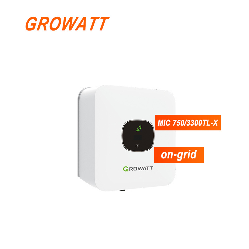 0.75-3.3KW On Grid PV Inverter Growatt MIC 750/3300TL-X
