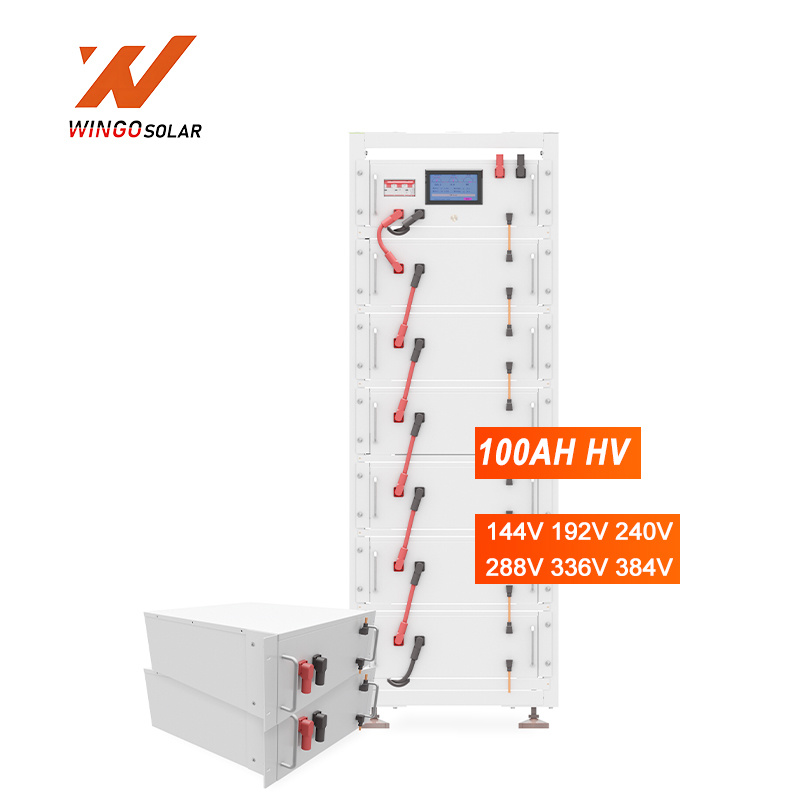 High Voltage Energy  Storage Batteries HV 144V 192V 288V 336V 384V 100AH