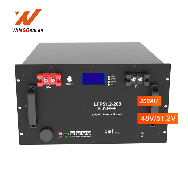 Rack Mounted LiFePO4 Battery Module 51.2V 200AH