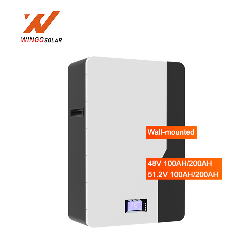 Wall-mounted 48V 100AH 200AH  51.2V 100AH 200AH