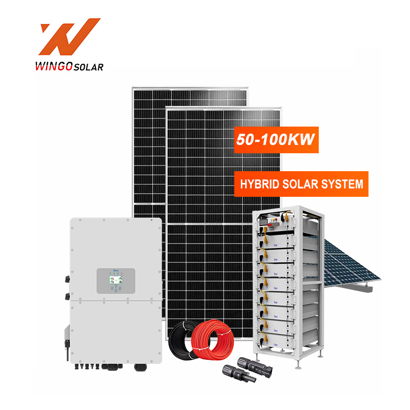 Hybrid Solar Energy System for Commercial and Industrial Solution 50-100KW