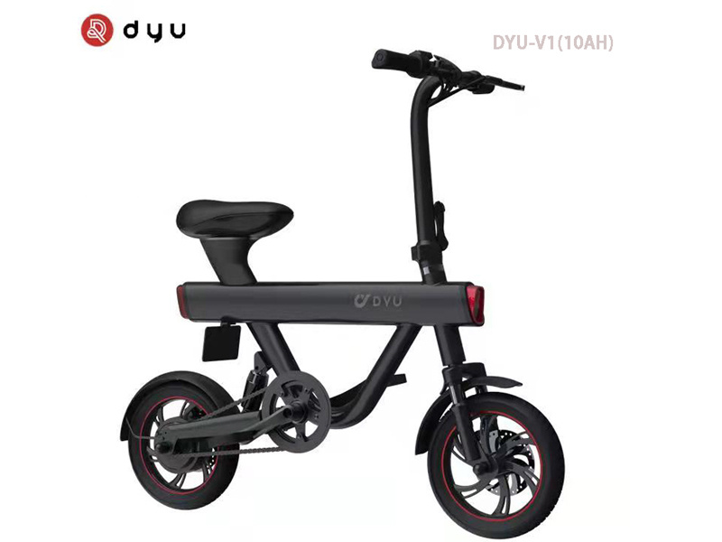 Commuting and Travelling Electric Bikes DYU V1 with 1-step Folding Handlebar