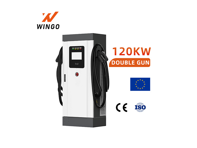 120kw Double Guns DC Charging Piles for Electric Vehicles