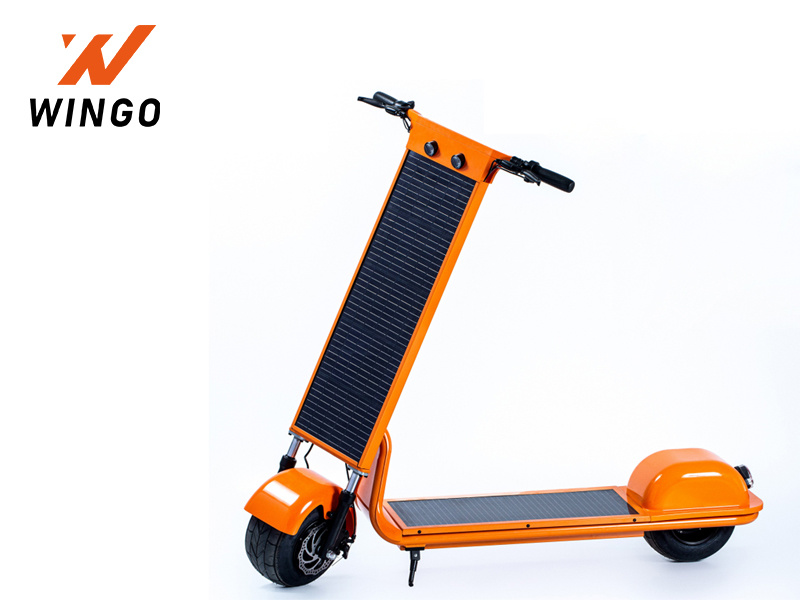 Wingo Solar Panel Electric Scooter with 2 Wheels 350W