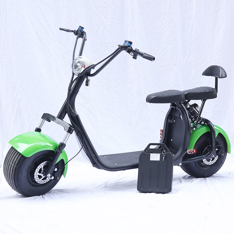 US warehouse Harley motorcycle brushless motor Double seat led display Overcharge protection Anti-theft key citycoco  HJ-X7-A 