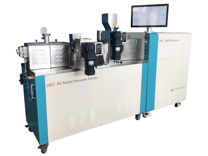 ZJL-200B Building Block (vacuum) Parallel Twin Screw Extrusion platform +  mixer Torque Rheometer