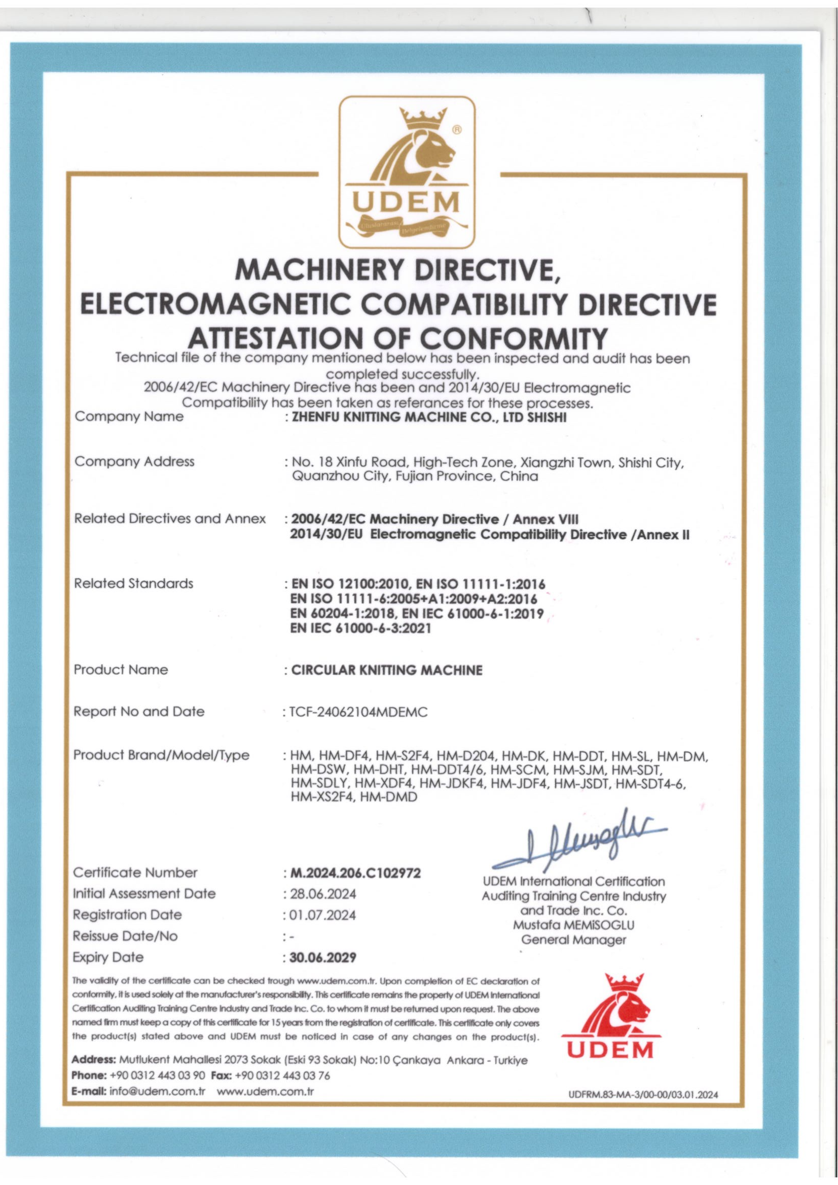 CE Certificate