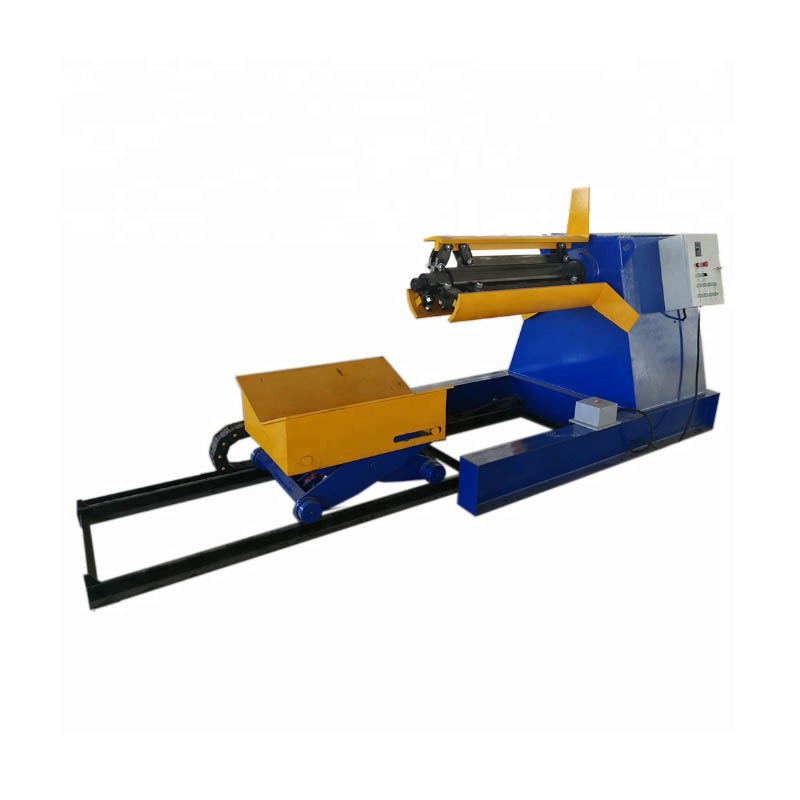 5 tons hydraulic decoiler automatic uncoiler with loading car