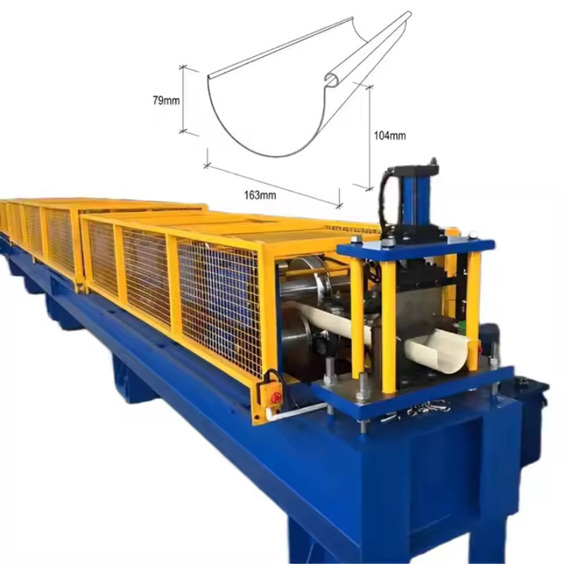 Hot Sale Roof Gutter Machine Rain Collecting Gutter Making Machine