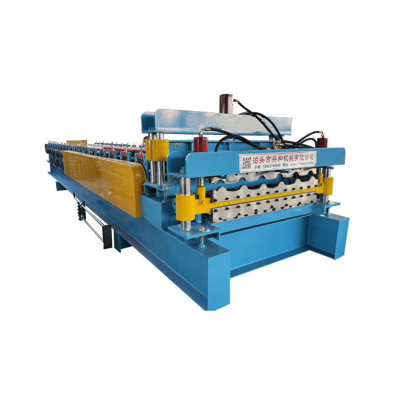 Building Materials Roof Panel Wall Panel Roll Forming Double Layer Arc Metal Steel Tile Roof Roll Forming Machine