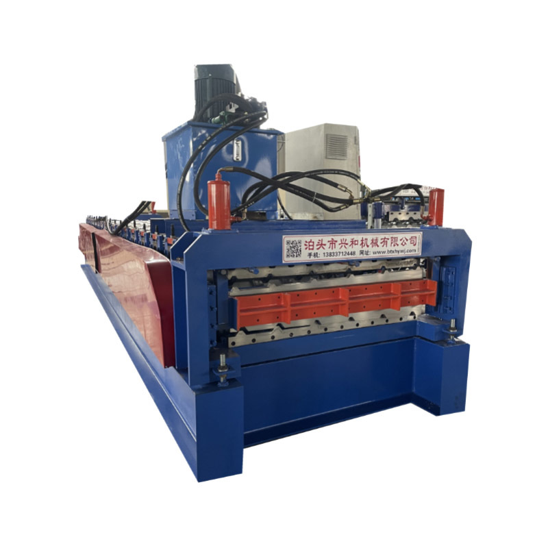 Double deck tile making machinery metal roofing sheet machine