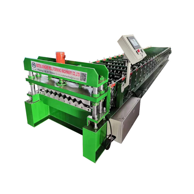 Corrugated Roof Tile Making Machine/PPGI Coil Metal Automatic Roof Corrugated Sheet Roller Forming Machine