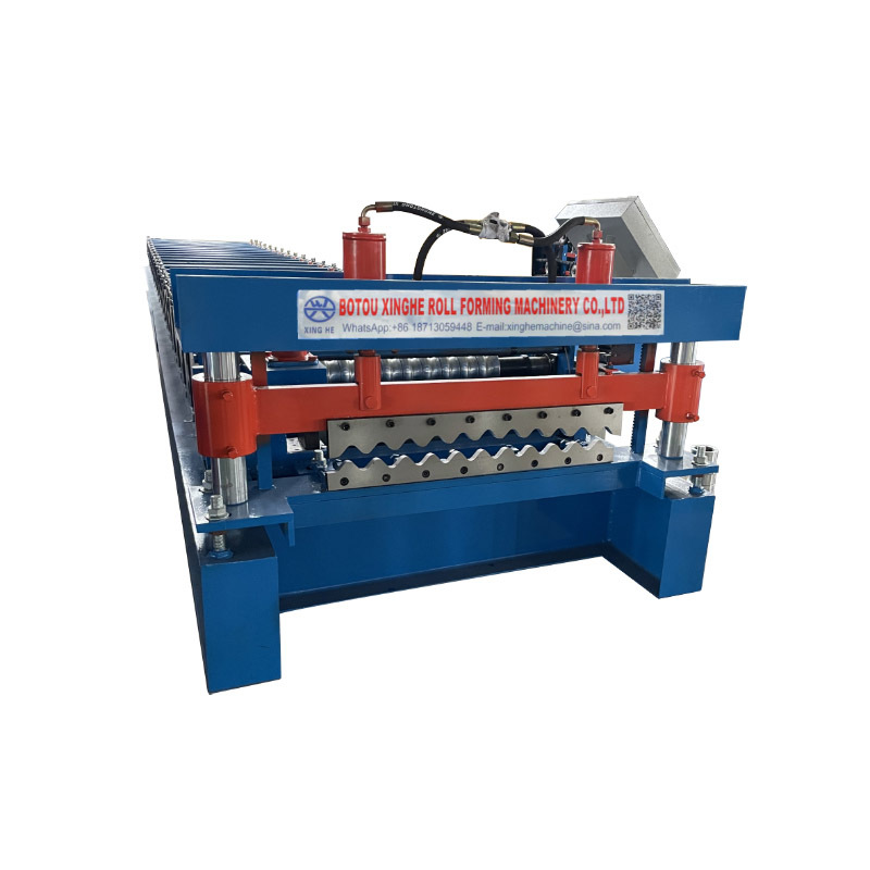 Customized fast corrugated rubber and plastic cotton tile roll forming machine steel roof tile forming machine