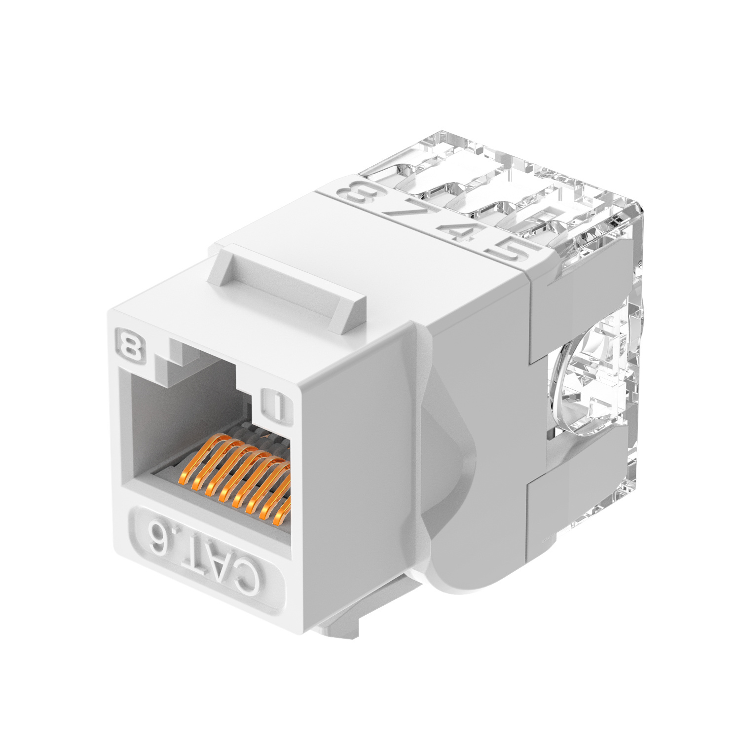 UTP keystone jack 180 degree
