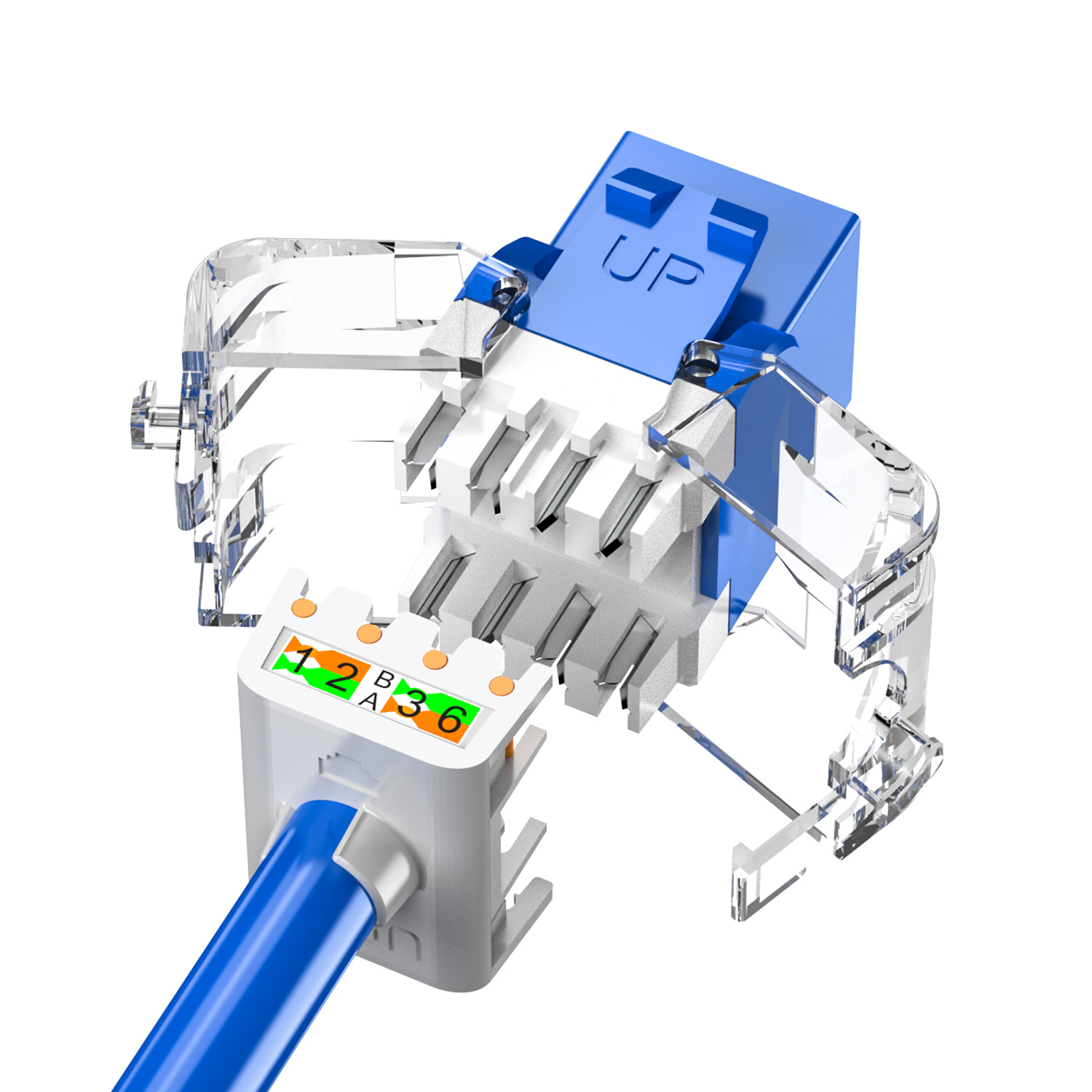 UTP keystone jack 180 degree Toolless UTP keystone jack 180 degree Toolless