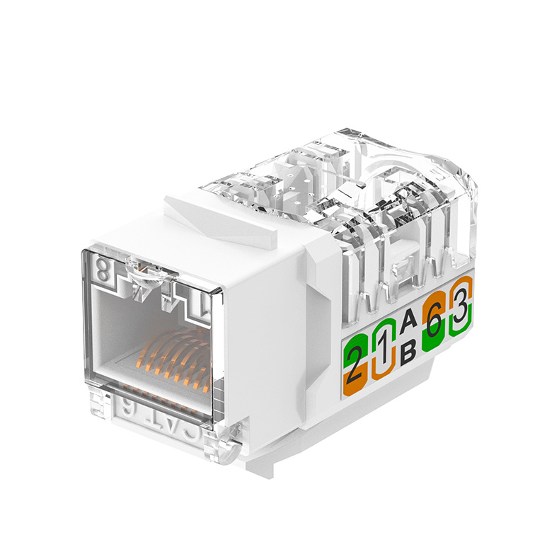 UTP Punch-down keystone jack 90 degree with shutter
