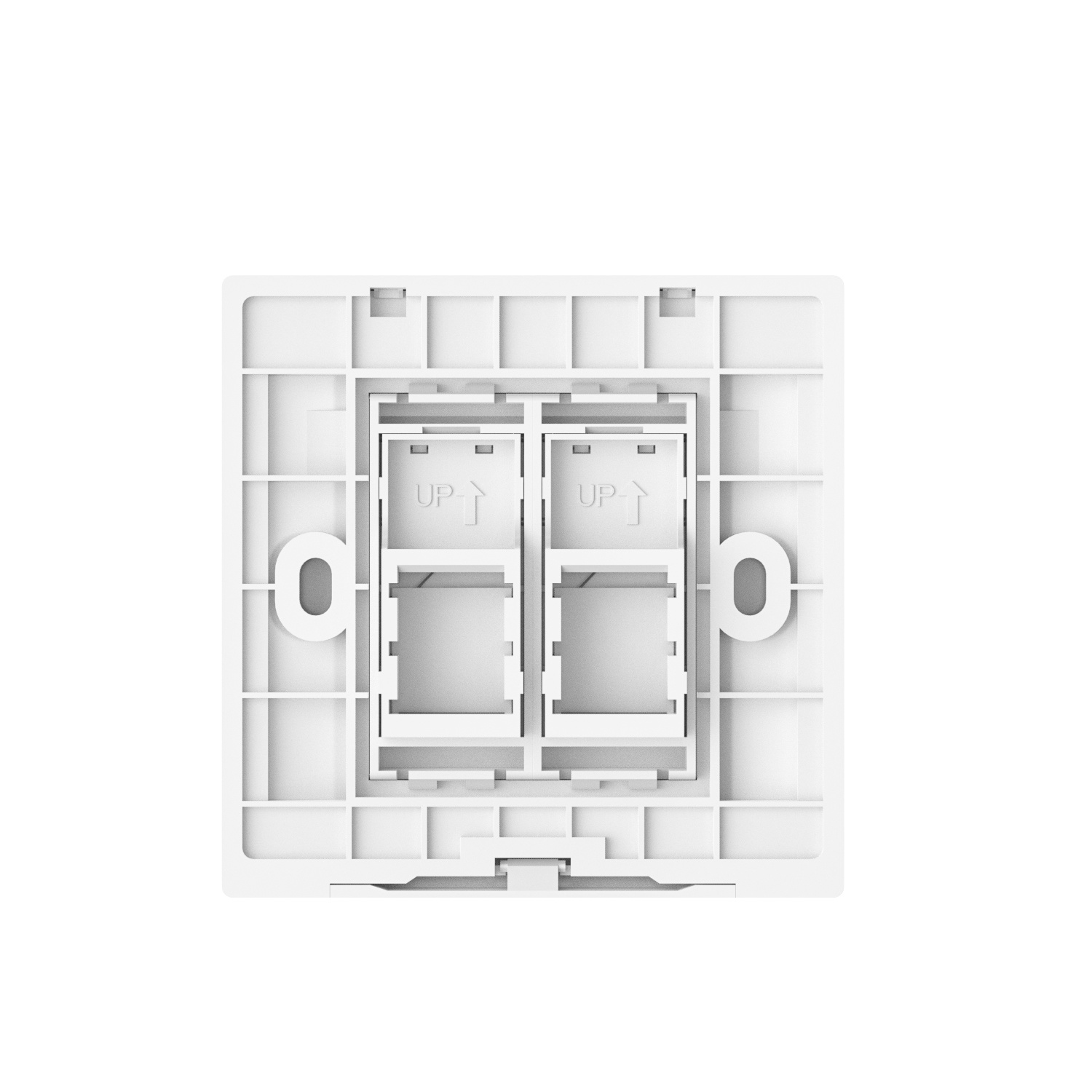86 Type Front-removable Single Port Faceplate, Flat 86 Type Front-removable Single Port Faceplate, Flat