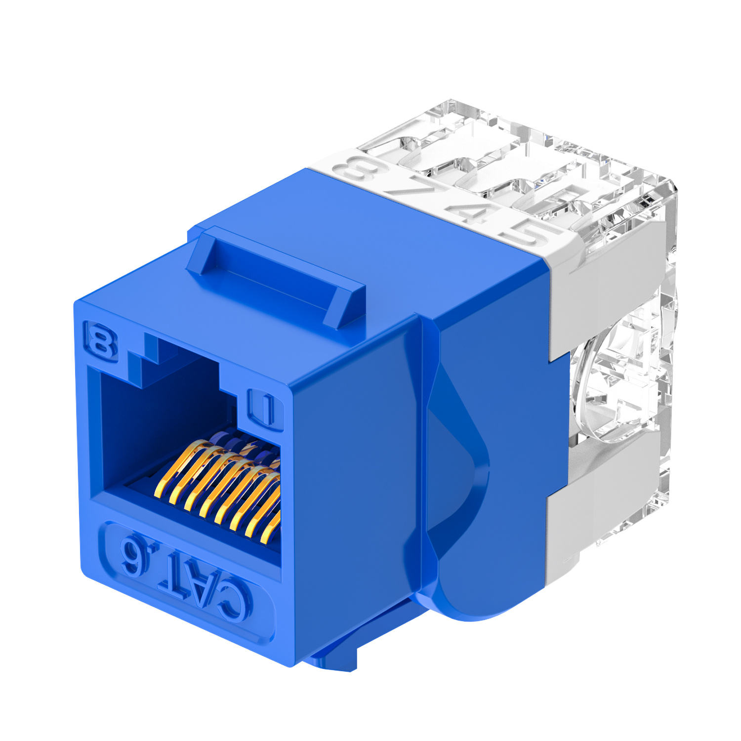 UTP keystone jack 180 degree