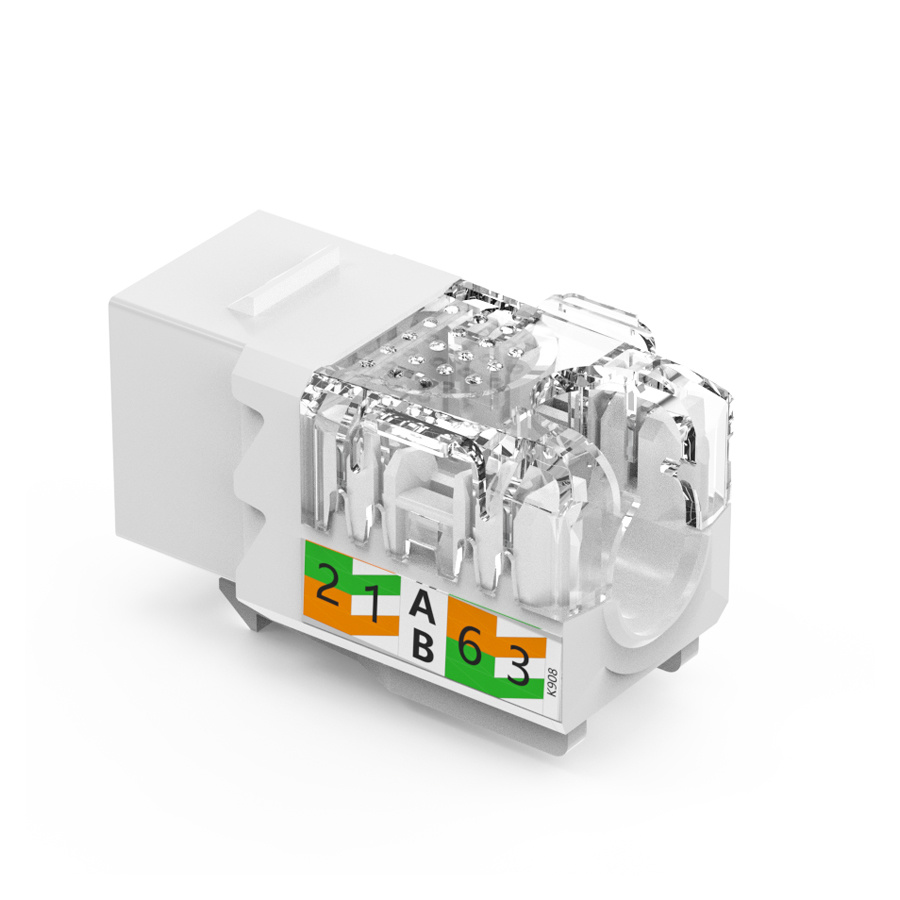 Conector keystone UTP de 90 grados