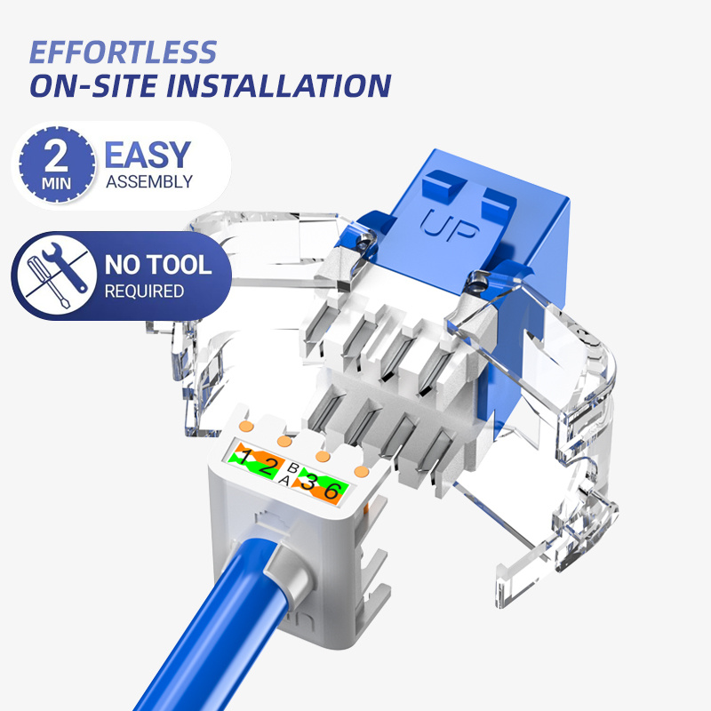 UTP keystone jack 180 degree Toolless UTP keystone jack 180 degree Toolless