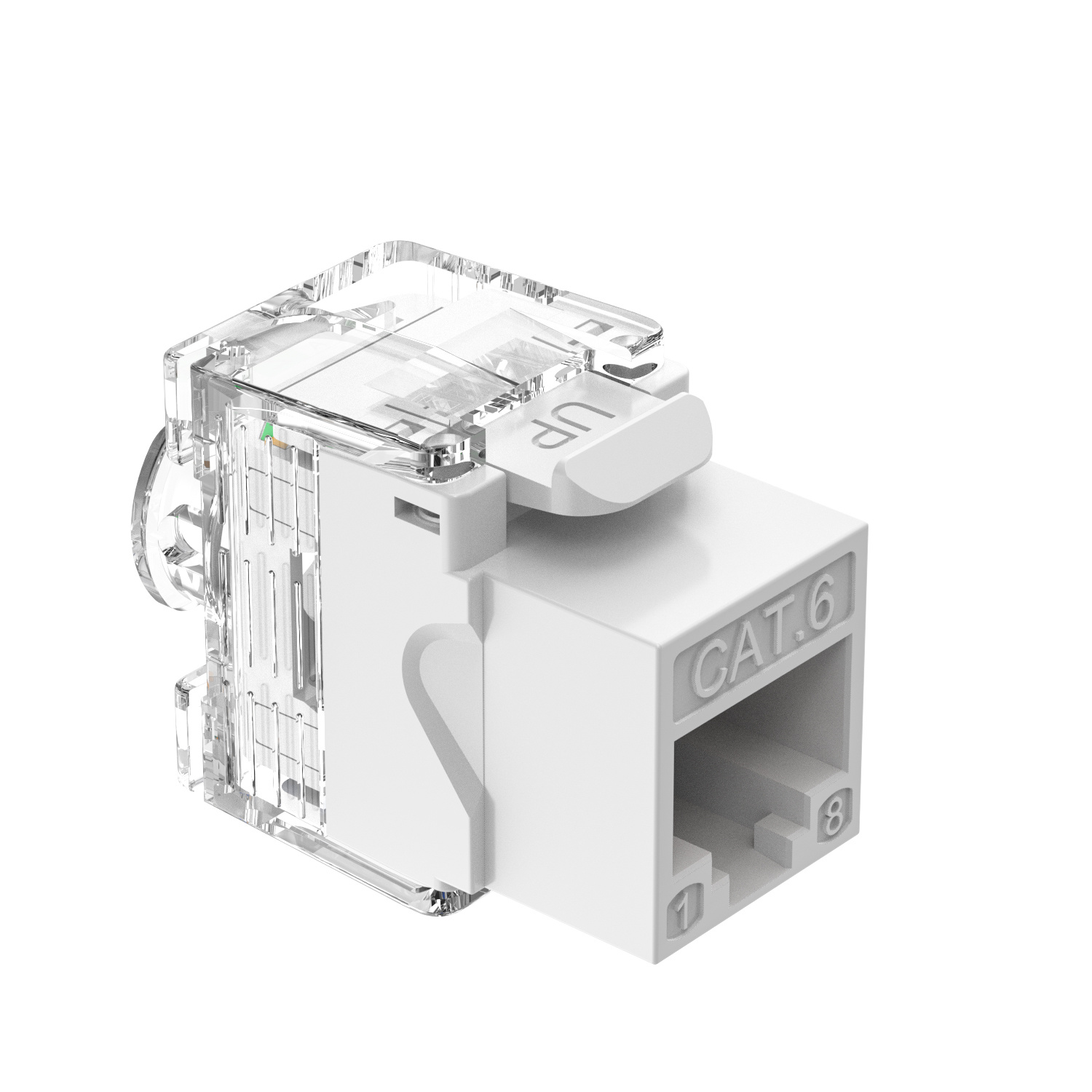 Mini conector keystone de 180 grados sin herramientas