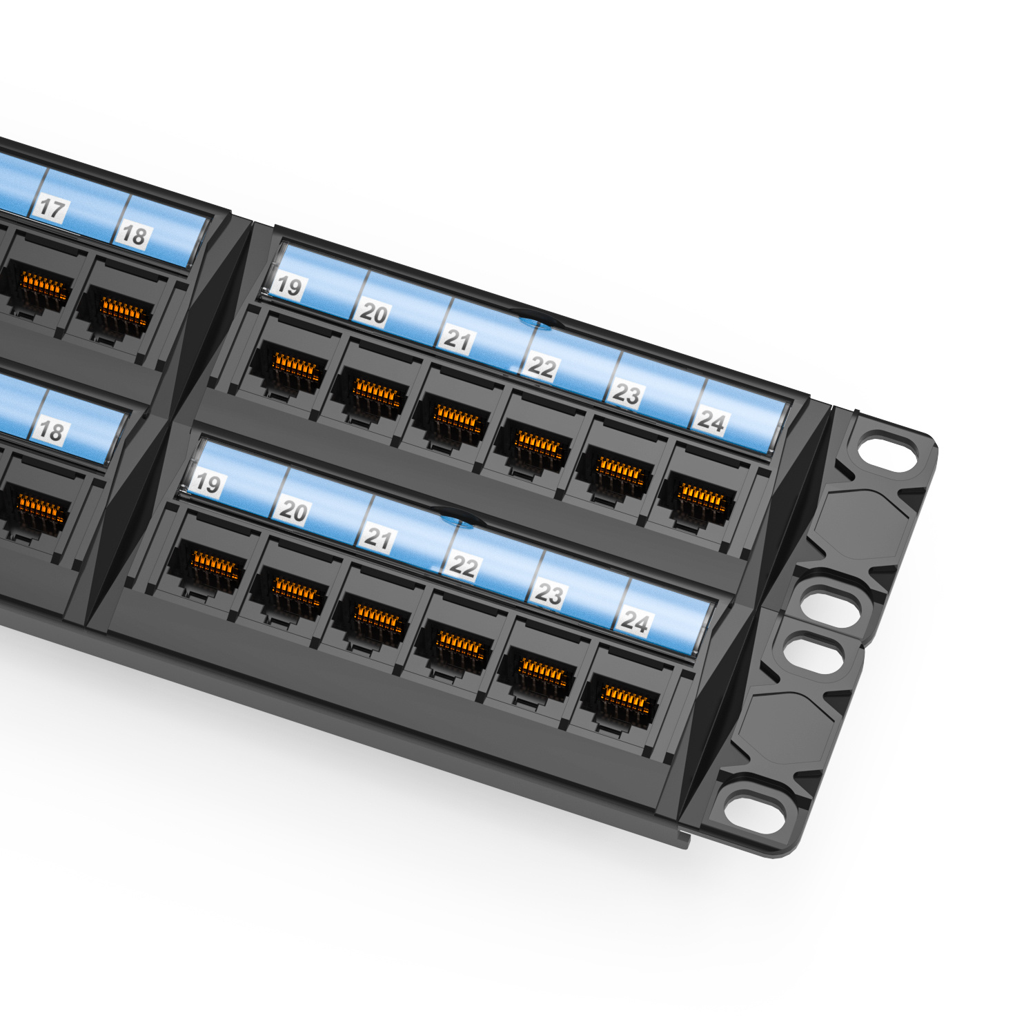Panel de conexiones Cat.5e UTP de 48 puertos, extraíble