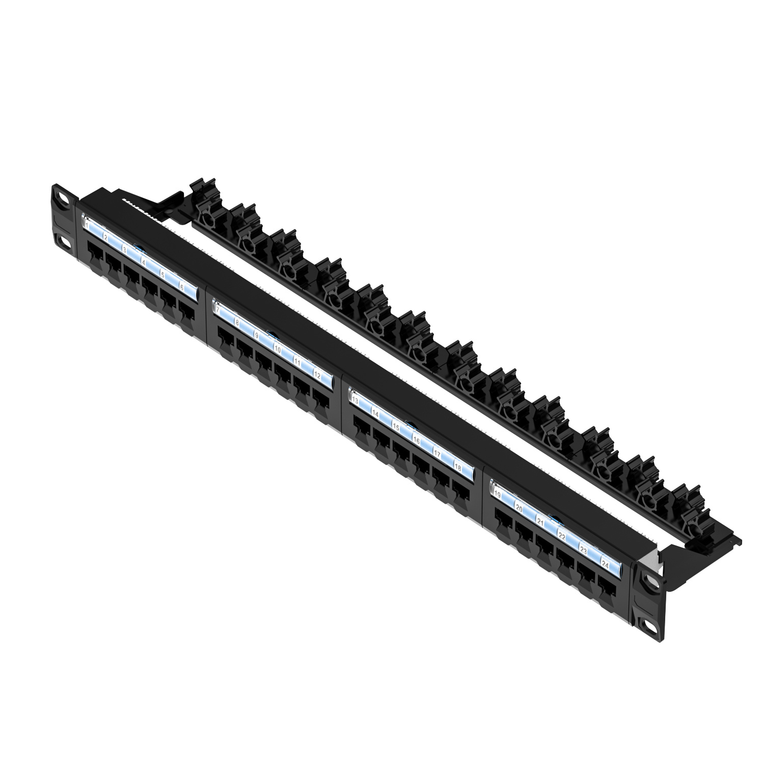 Cat.5e UTP patch panel 1U 24 port Cat.5e UTP patch panel 1U 24 port