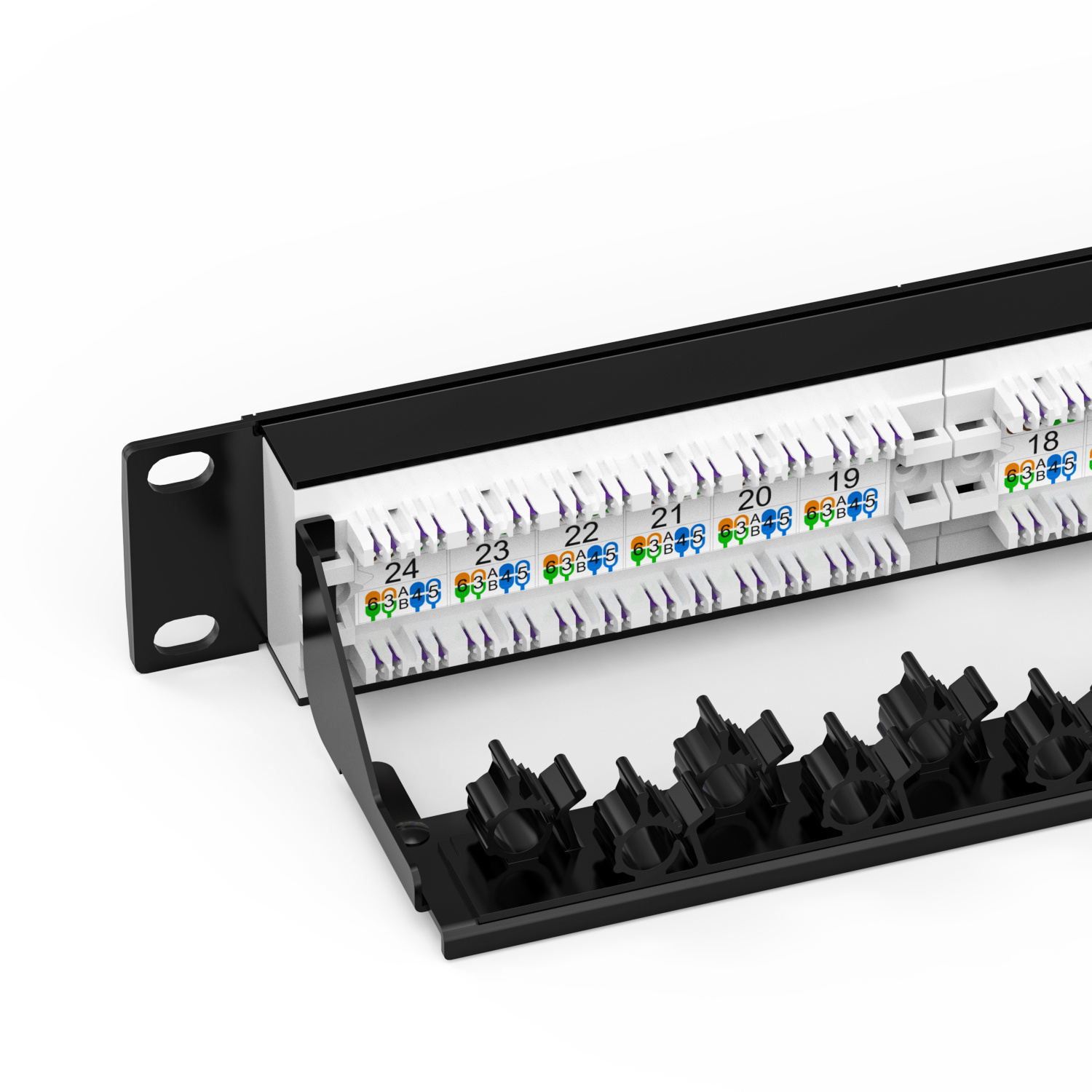 Cat.5e UTP patch panel 1U 24 port Cat.5e UTP patch panel 1U 24 port