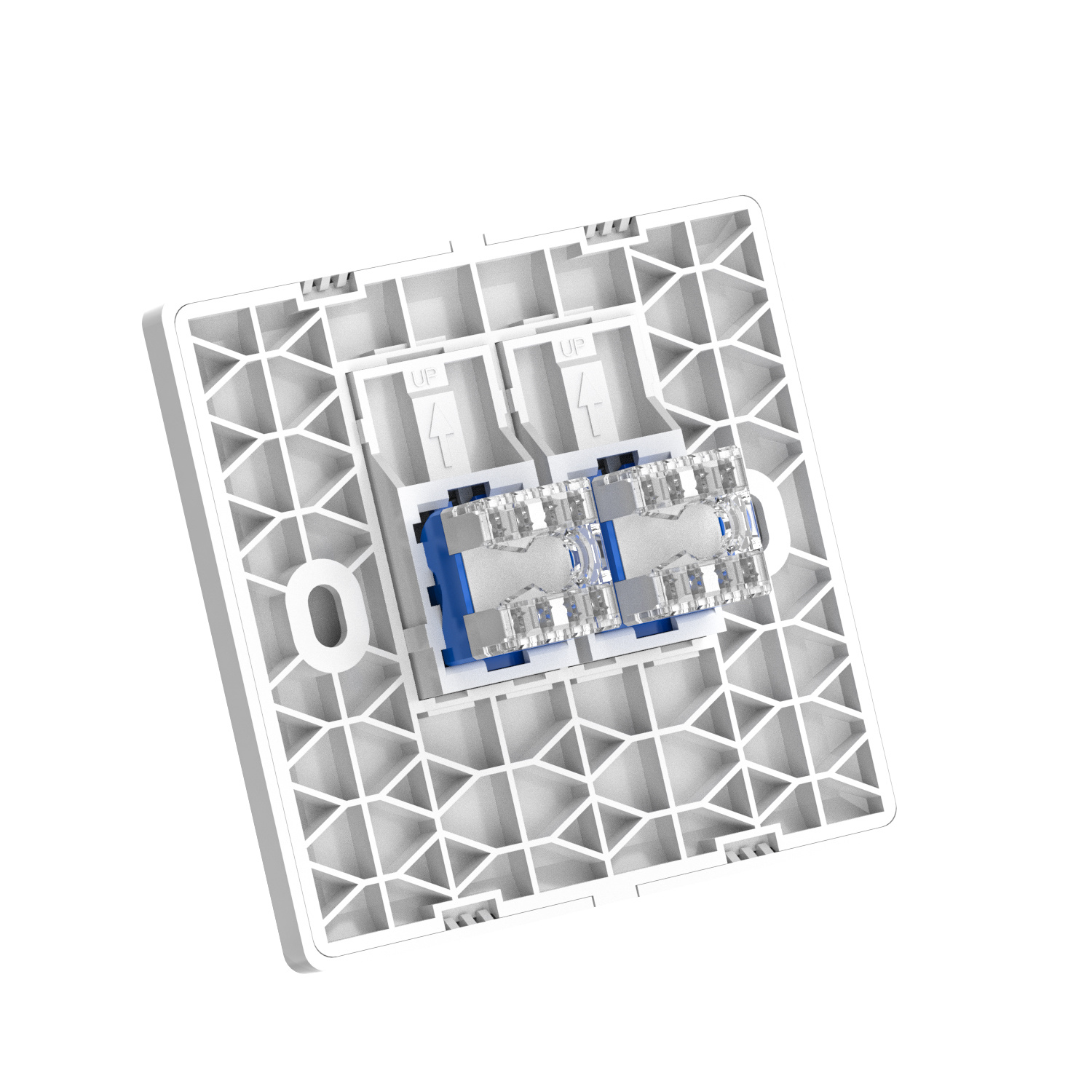 86 Type Single Port Faceplate, Flat Surface 86 Type Single Port Faceplate, Flat Surface