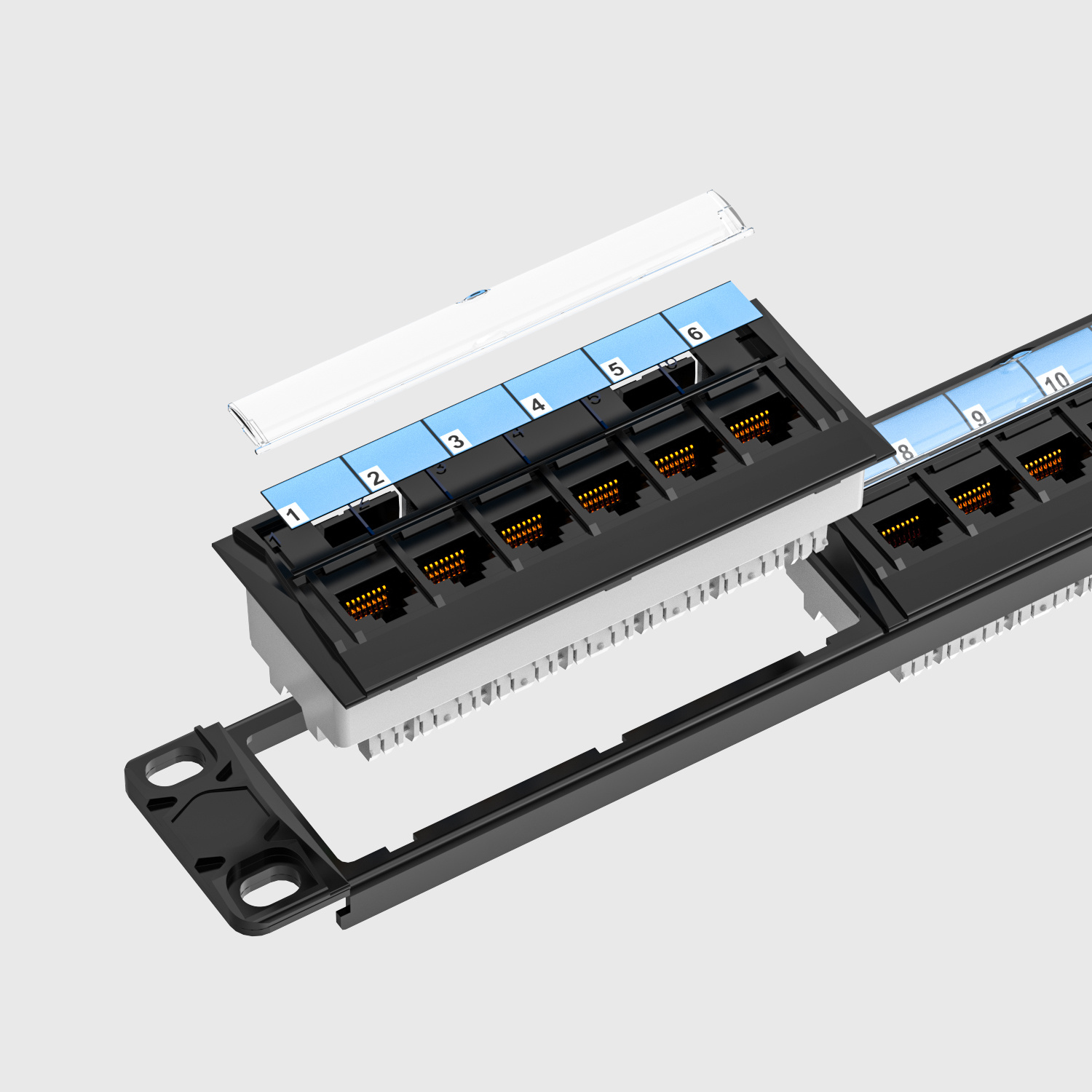 UTP patch panel 24 port  removable