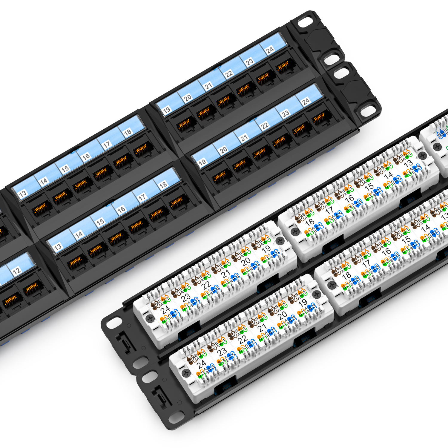 Cat.5e UTP patch panel 48 port removable Cat.5e UTP patch panel 48 port removable