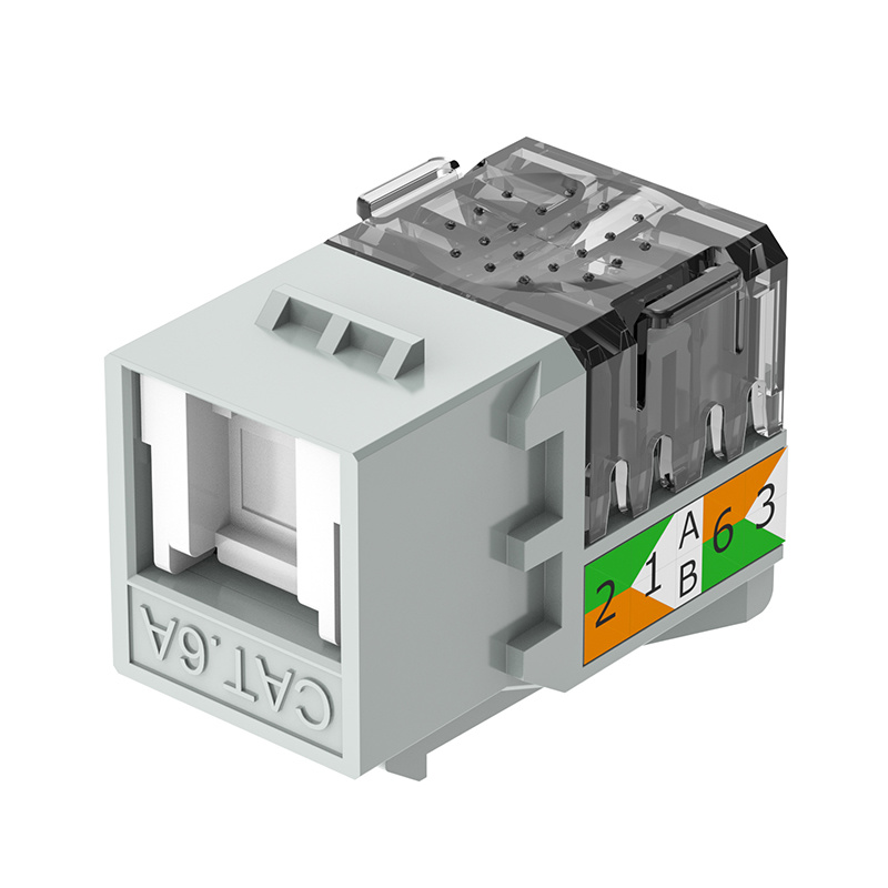 UTP keystone jack 90 degree with shutter