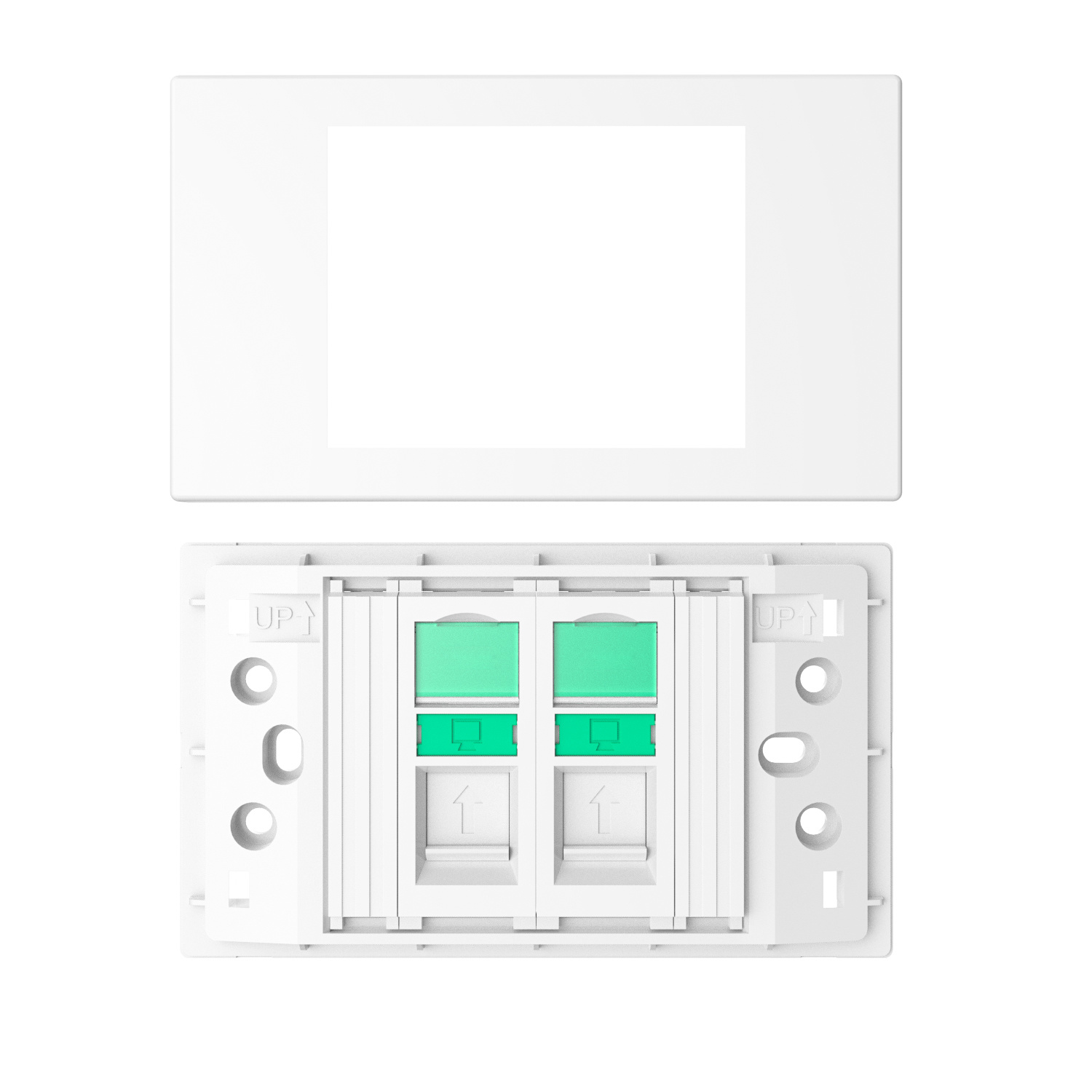 Faceplate 120 type ,1 port removable Faceplate 120 type ,1 port removable