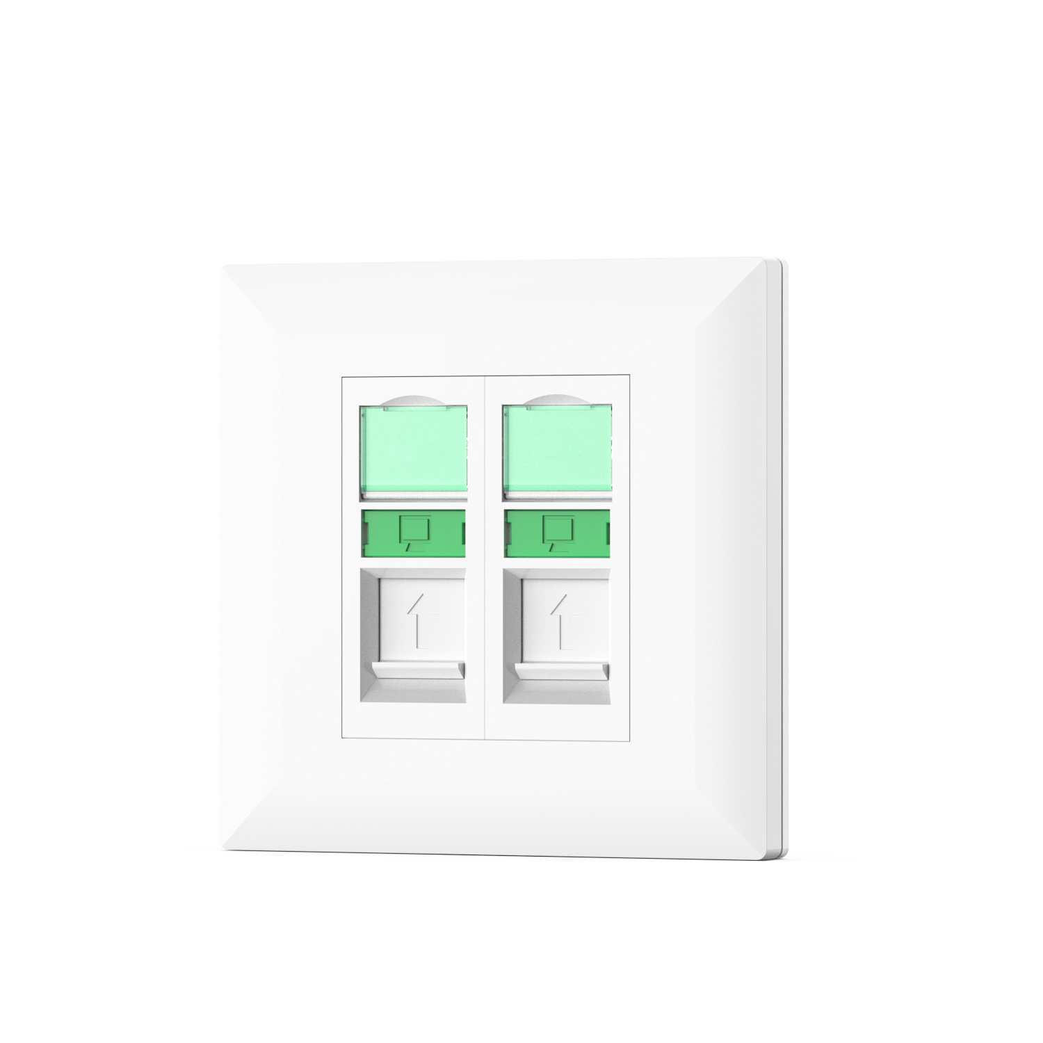 86 Type Front-removable Single Port Faceplate, Flat 86 Type Front-removable Single Port Faceplate, Flat