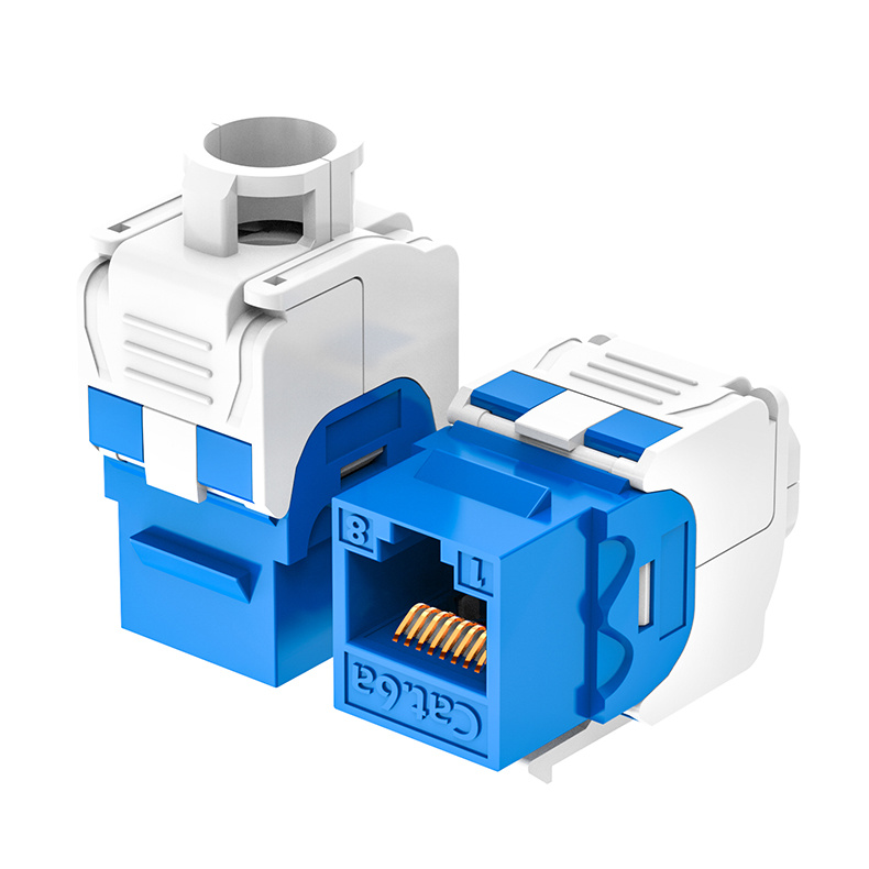 Conector keystone UTP sin herramientas, 180 grados