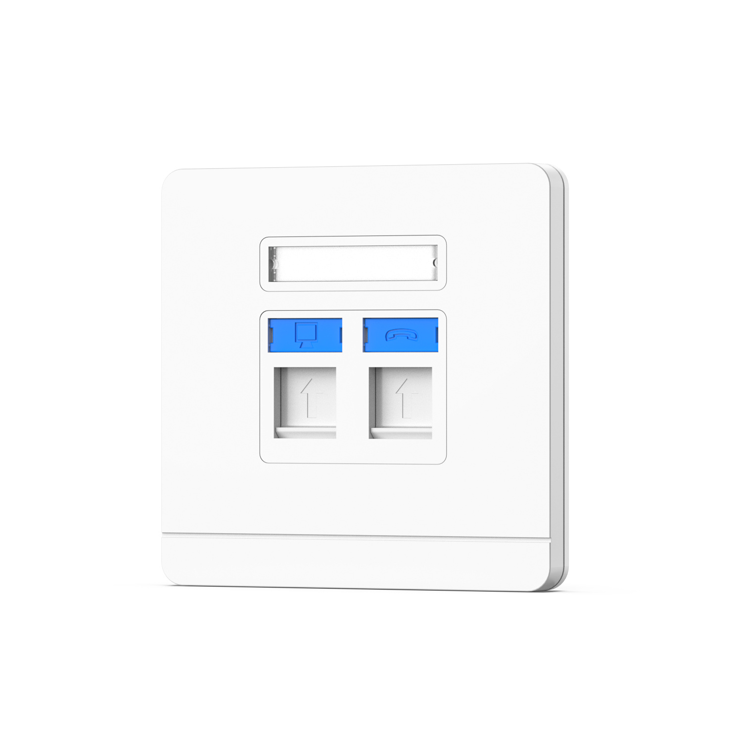 Placa frontal tipo 86, 1 puerto