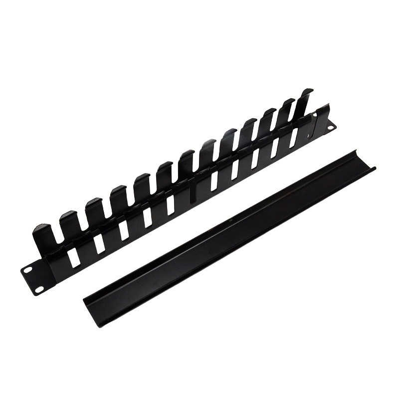 Administración de cables, metal, 1U 12 ranuras