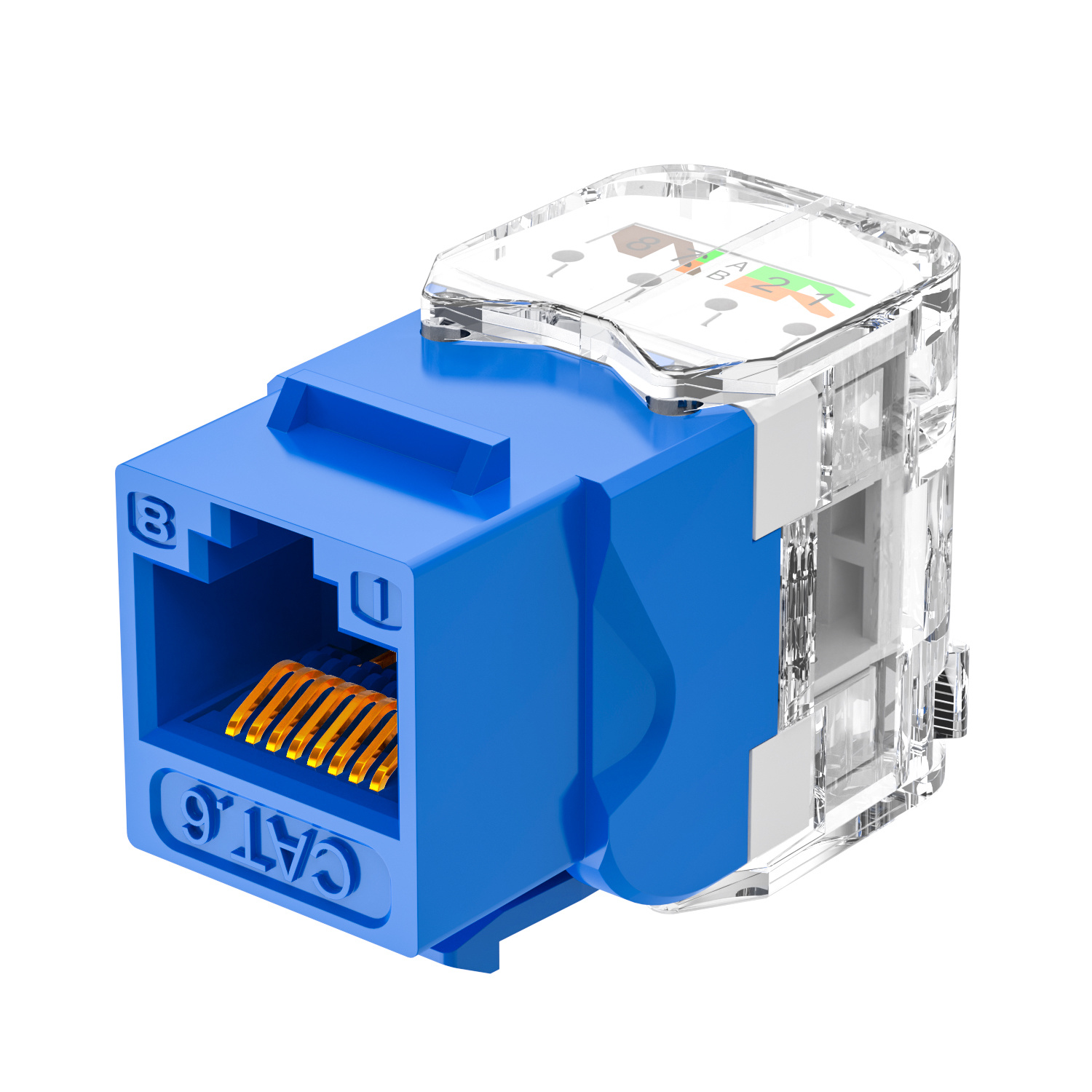 Conector Keystone UTP de 180 grados sin herramientas