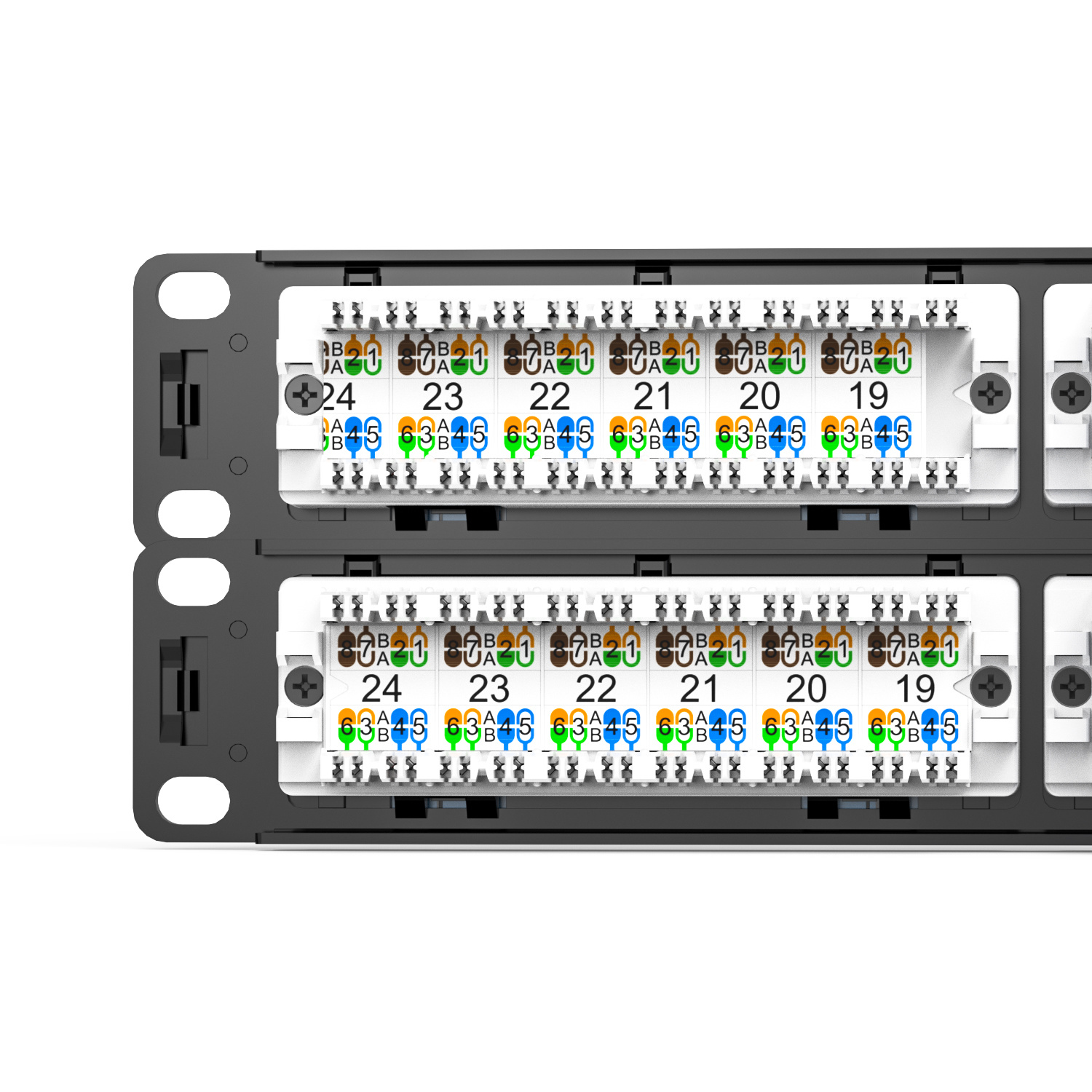 Cat.5e UTP patch panel 48 port removable Cat.5e UTP patch panel 48 port removable