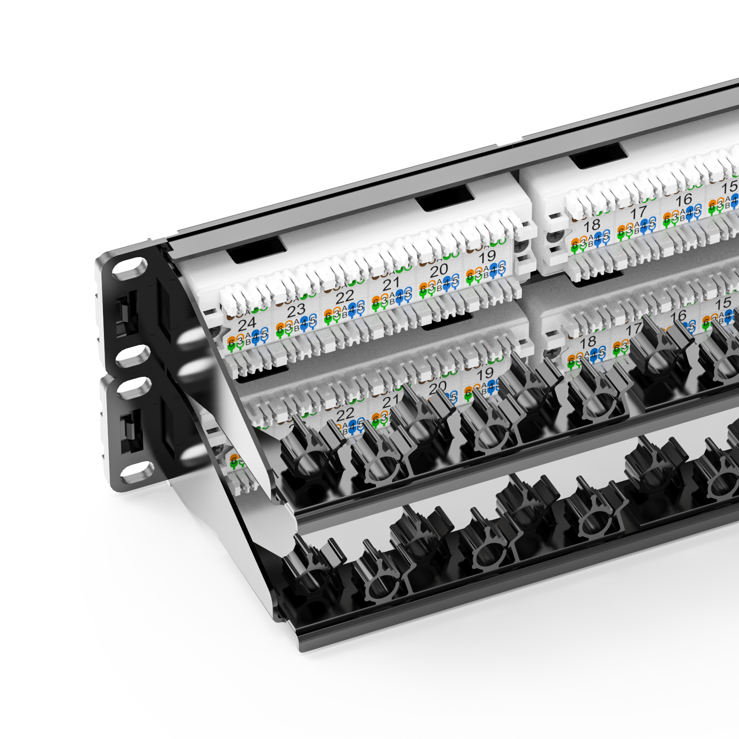 Cat.5e UTP patch panel 48 port removable Cat.5e UTP patch panel 48 port removable