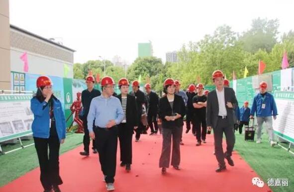 Director Hao Shuhua of the Provincial Quality Supervision Station visited the company's NBW structural insulation integrated construction project for inspection and research.