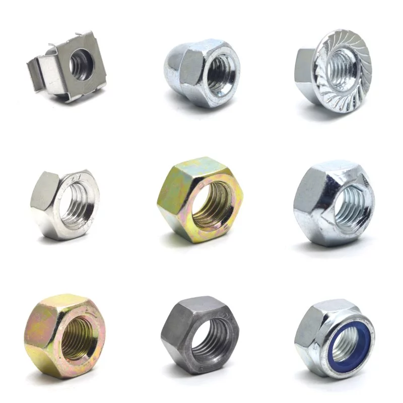 Heavy Hex Coil Nuts Grade 8 Brass Nuts ASTM Standard Steel Fasteners​
